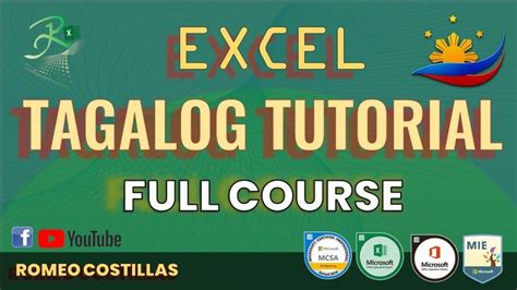 excel in tagalog|Excel in Tagalog.